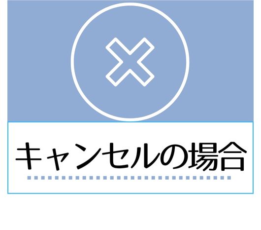 キャンセル時の説明